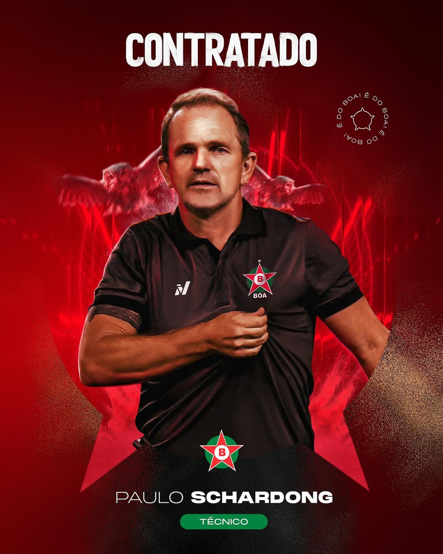 Boa Esporte anuncia Paulo Schardong como novo técnico para a Segunda Divisão