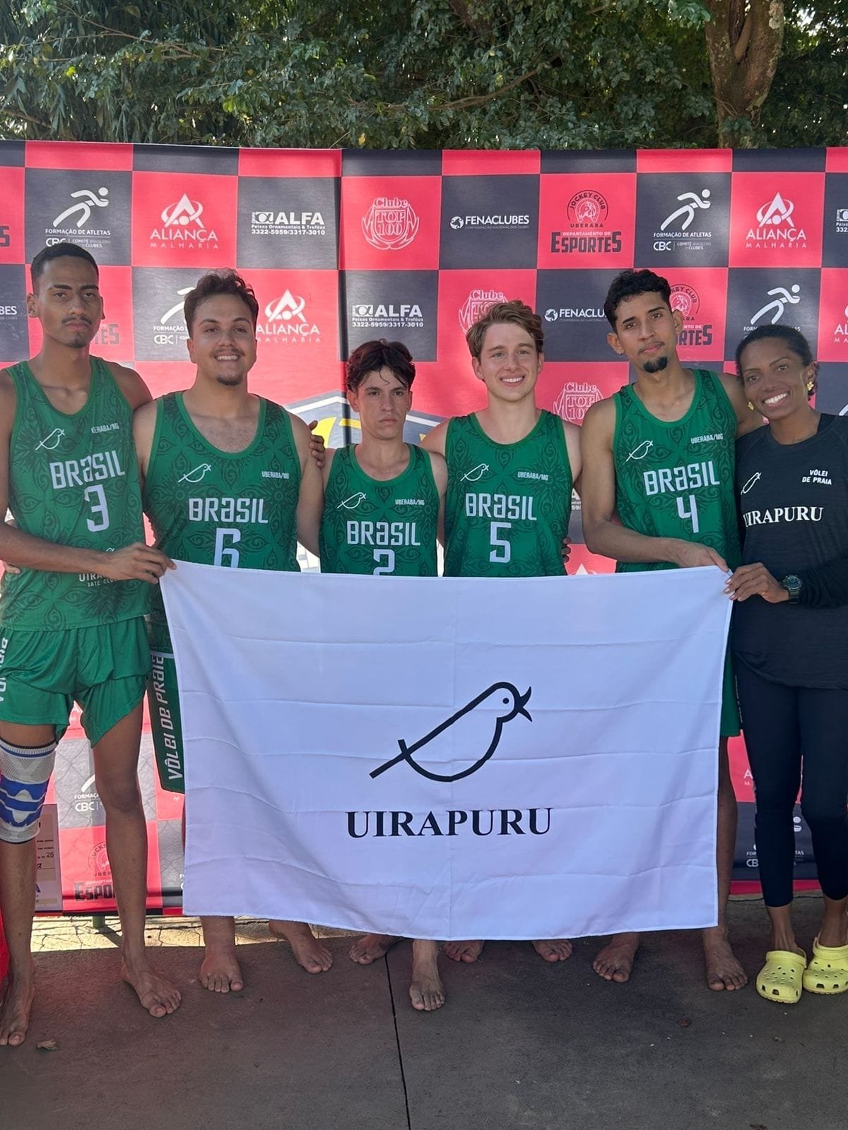 Atletas do Uirapuru vencem Categoria Open Masculino do Aberto de Vôlei de Areia do Jockey Club - Foto: Divulgação