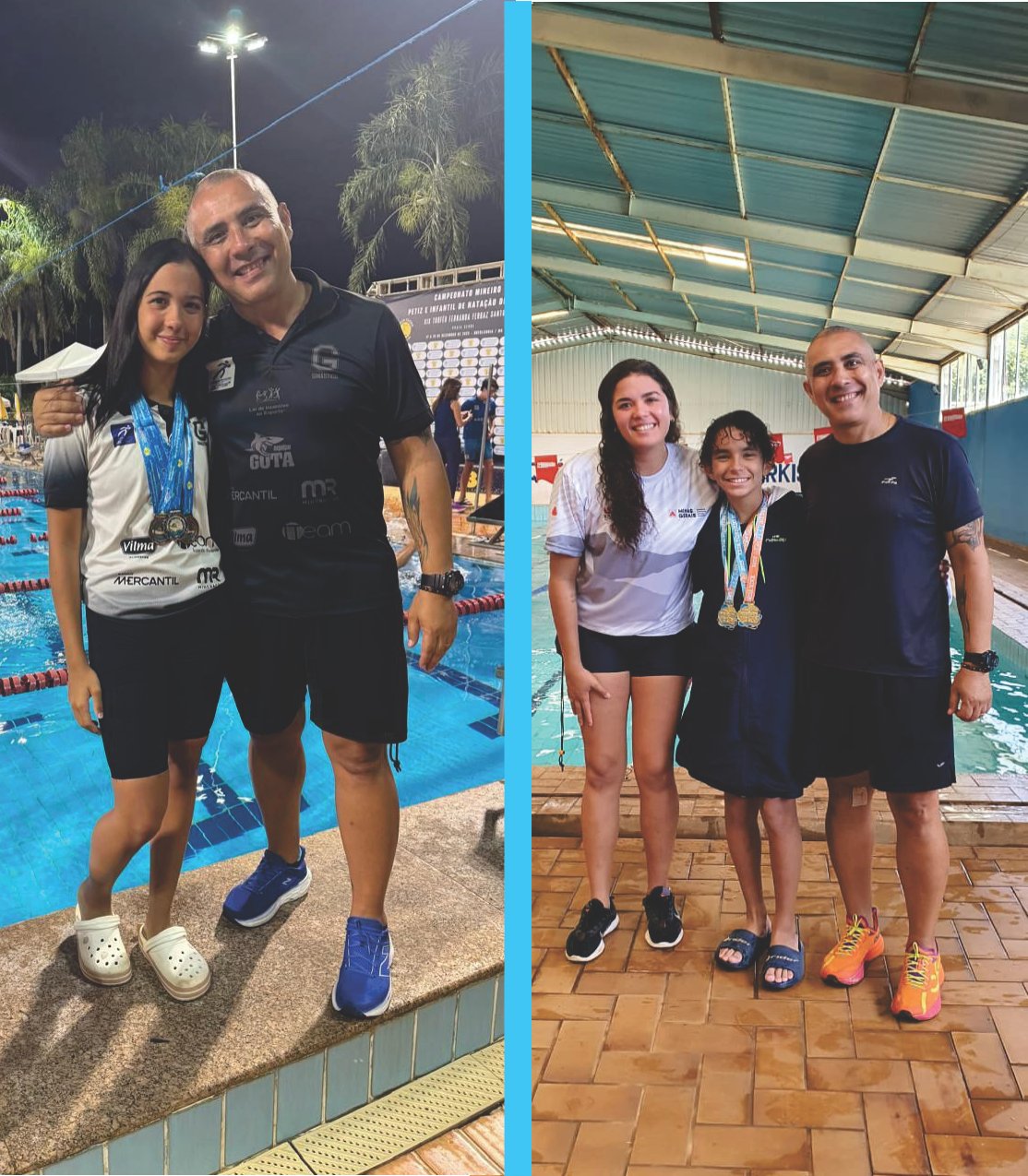 Enzo Sousa e Melina Resende colocam a Funel Uberaba entre os melhores do Brasil na natação