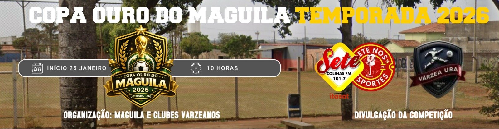 Copa Ouro do Maguila 2026 tem início com a realização de 18 jogos neste domingo