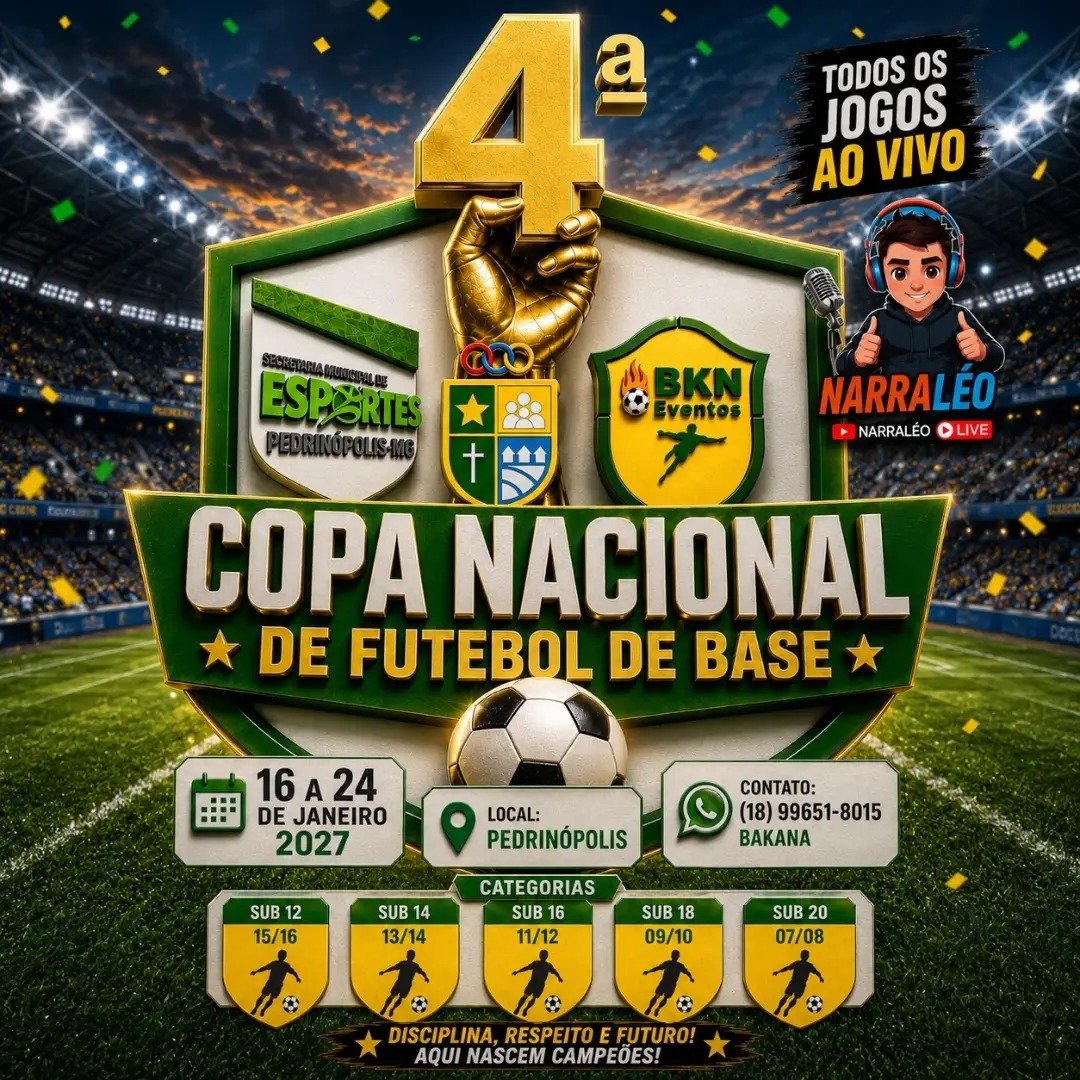 4ª Copa Nacional de Futebol de Base - Pedrinópolis