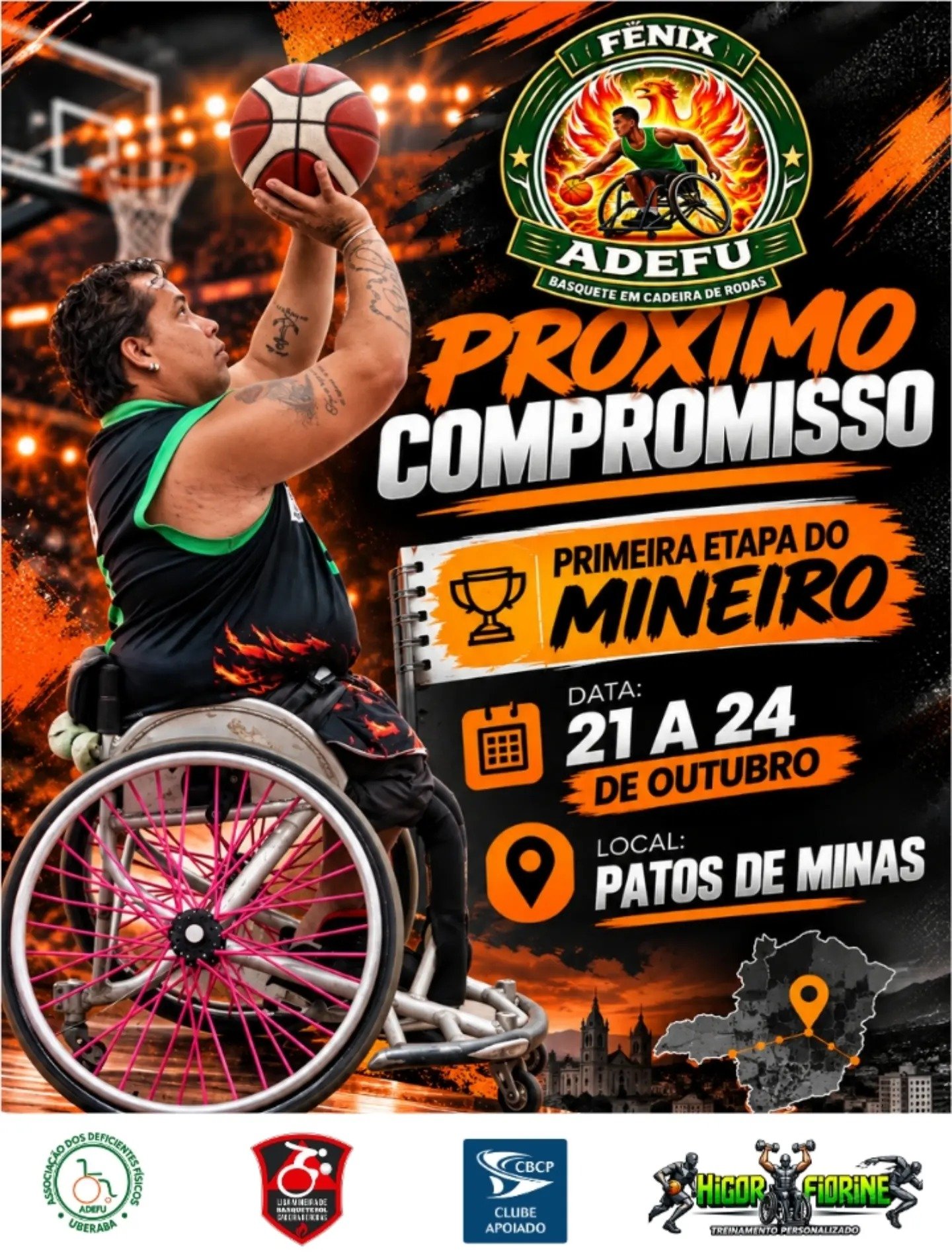 Mineiro de Basquete em Cadeira de Rodas