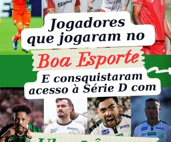 Jogadores que jogaram no Boa Esporte e conquistaram o acesso à Série D com Uberlândia!