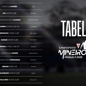 FMF define tabela do Módulo 2 do Mineiro 2026