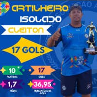 Claiton da Mogiana grande artilheiro do Sênior 2025