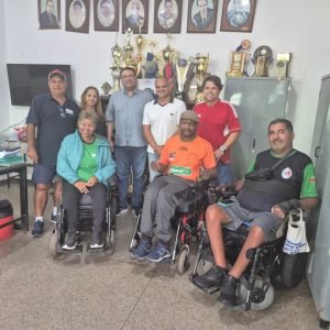 Paradesporto uberabense recebe visita de integrantes do CPB - Foto: Adefu/divulgação