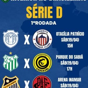 Série D do Brasileirão começa para três times mineiros