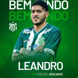 Atacante Leandro chega ao Uberlândia sendo mais um reforço para a sequência do Brasileirão Série D - Foto: @uberlandiaesporteclube
