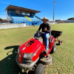 O Estádio Coleto de Paula em Ituiutaba, casa do Boa Esporte na Segundona, é muito bem cuidado pelo Agrônomo Wagner Viana - Foto: @boaesporteclube