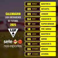 Liga Uberabense de Futebol divulga calendário completo para 2025