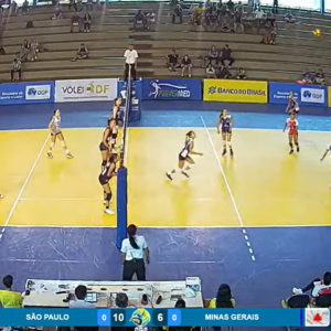 Minas não conseguiu superar São Paulo e acabou na sexta posição no Brasileiro Feminino Sub-16 - Foto/Imágem:  YouTube/Canal Vôlei Brasil