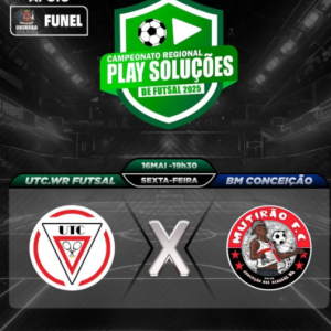 UTC/WR Futsal busca classificação na última rodada do Campeonato Regional de Campo Florido