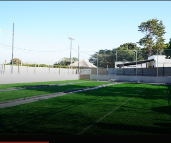 Vila Nova ganha grama sintética em seu novo campo de Futebol Society