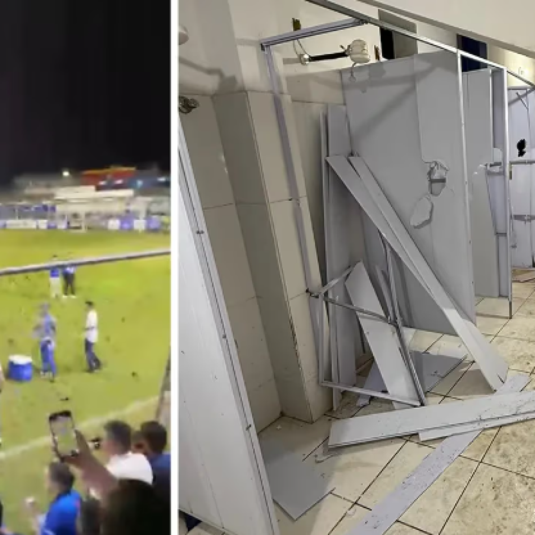 Provocações e depredação marcaram o pós-jogo onde a URT venceu o Clássico diante do Mamoré por 1 a 0 - Foto/Imagem: patosjá.com.br