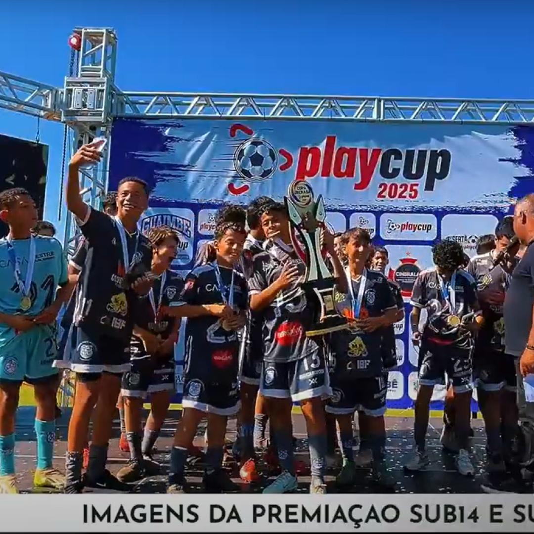 Premiação Olé Brasil/EC Meia Noite - Campeão Sub-13 - Foto/Imagem: Play Cup/setenosesportes