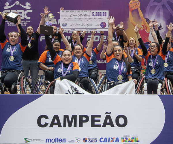 Equipe APP/Valkírias, de Pato de Minas, campeã brasileira de Basquete em Cadeira de Rodas - Foto: Divulgação