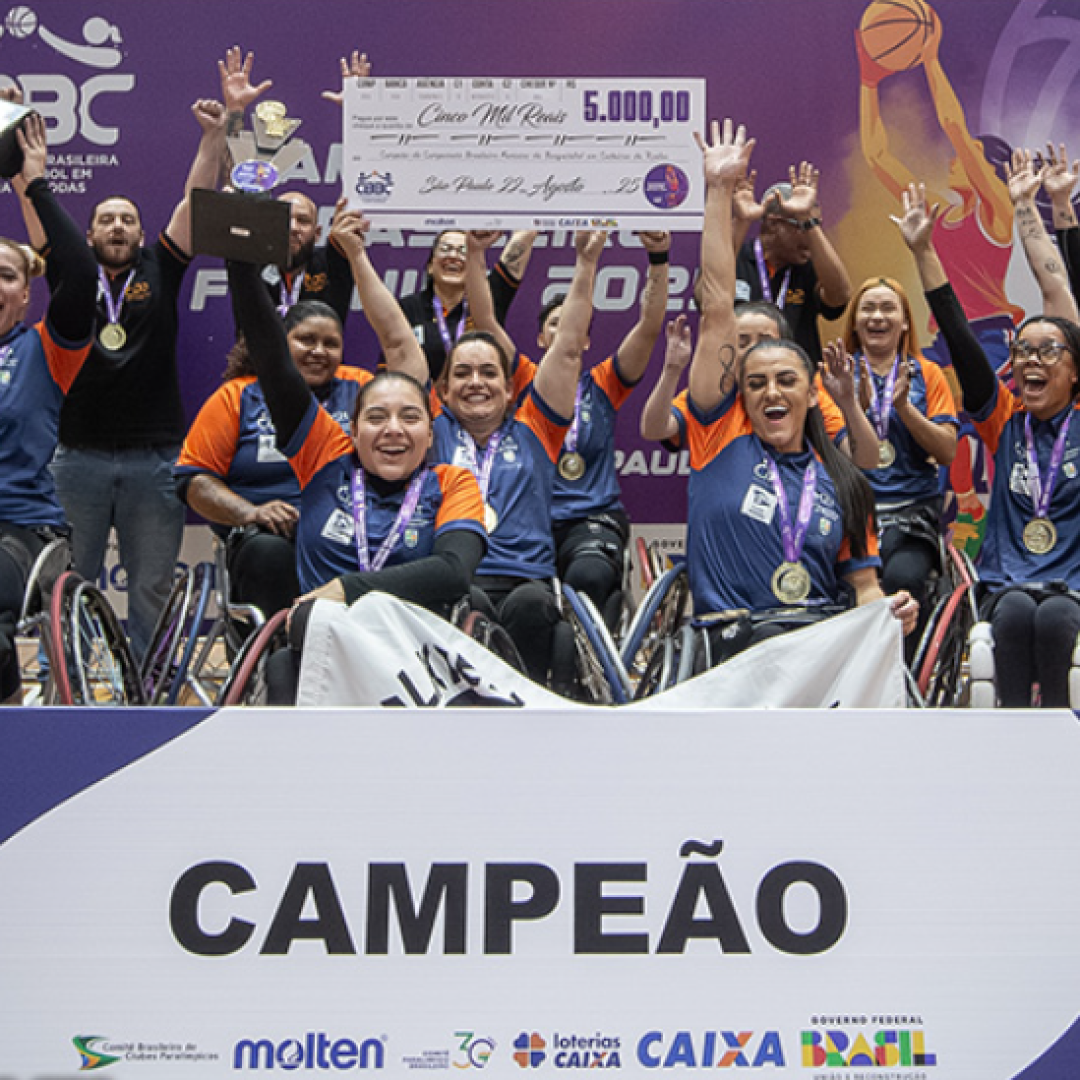 Equipe APP/Valkírias, de Pato de Minas, campeã brasileira de Basquete em Cadeira de Rodas - Foto: Divulgação