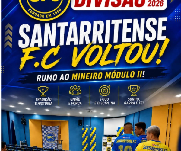 Santarritense Sinaliza Retorno e Reacende Esperança no Futebol do Sul de Minas