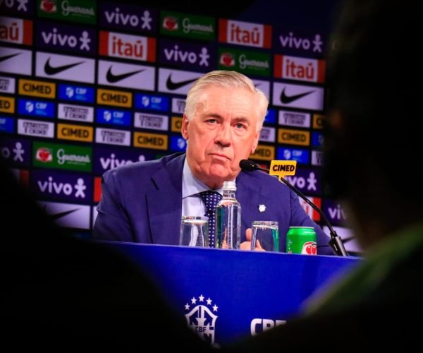 Carlo Ancelloti foi oficialmente apresentado como novo técnico da Seleção Brasileira divulgando a lista de convocados para os próximos jogos - Foto: @ofagnerseara/Rio de Janeiro