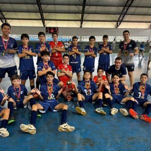 Equipe Sub 13 campeão Mineiro do Interior de Futsal - Foto: Divulgação/www.fmfutsal.org.br