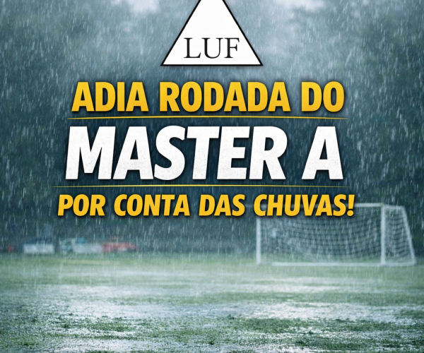 Chuvas fortes interrompem rodada do Master A da Liga Uberabense de Futebol em Uberaba