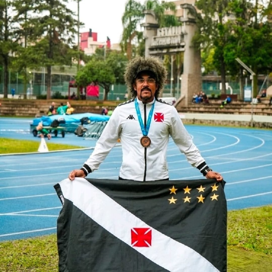 O uberabense Cleverton continua brilhando no atletismo master brasileiro - Foto: Divulgação