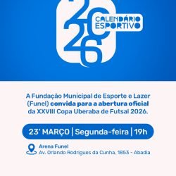 Copa Uberaba de Futsal tem início nesta segunda-feira