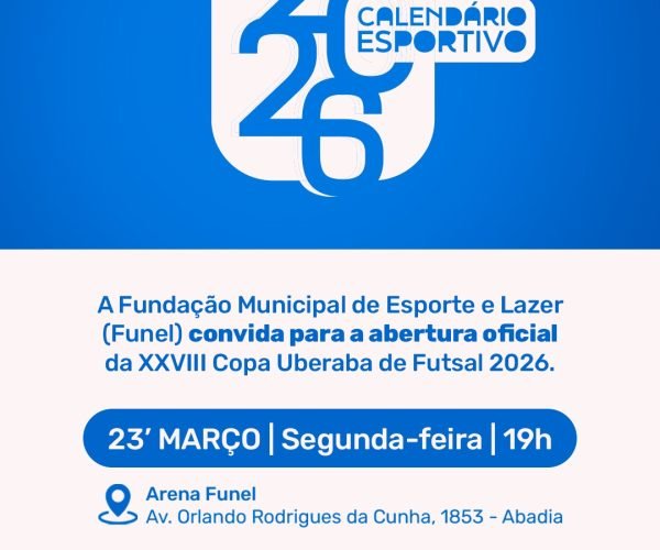 Copa Uberaba de Futsal tem início nesta segunda-feira