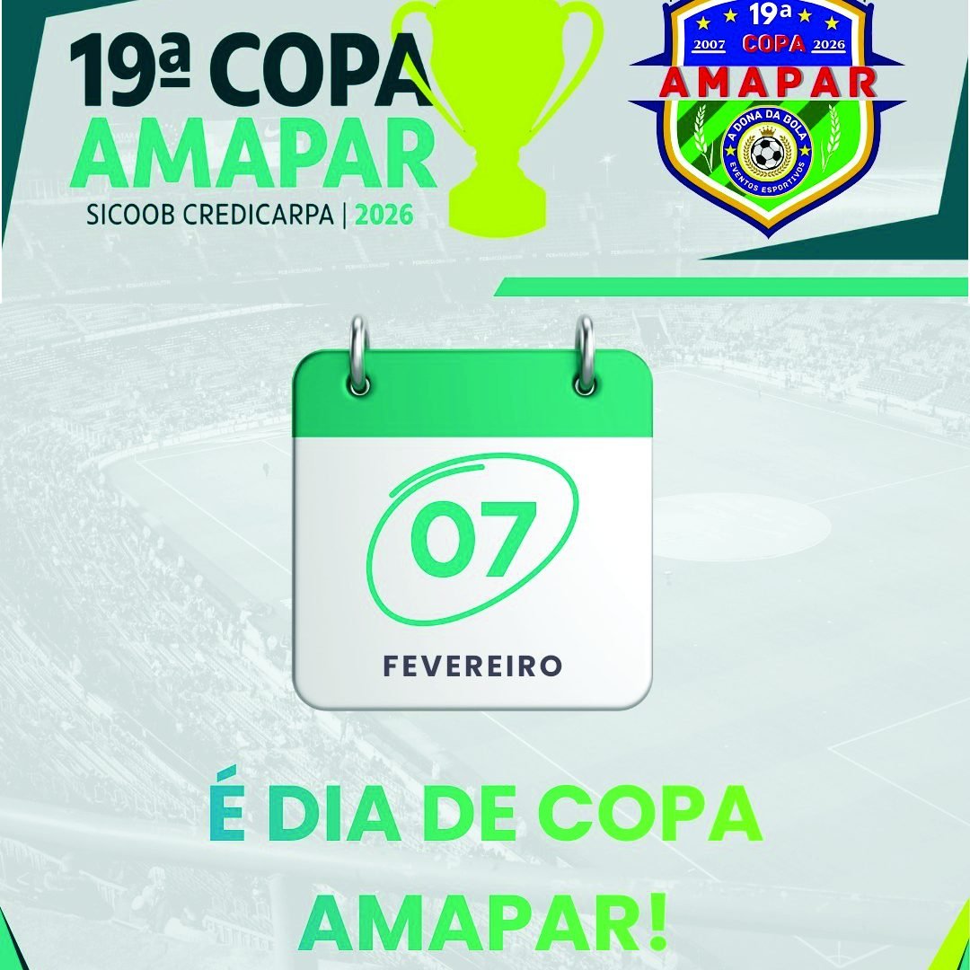 Copa Amapar 2026 tem início neste sábado dia 7 de fevereiro