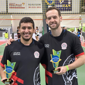 Douglas Ribeiro, do Jockey Club Uberaba, conquistou o título de Tetracampeão Brasileiro de Peteca - Foto: Divulgação