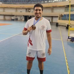 Douglas Ribeiro do Jocky Club é bronze na Copa do Brasil de Peteca - Foto: Divulgação
