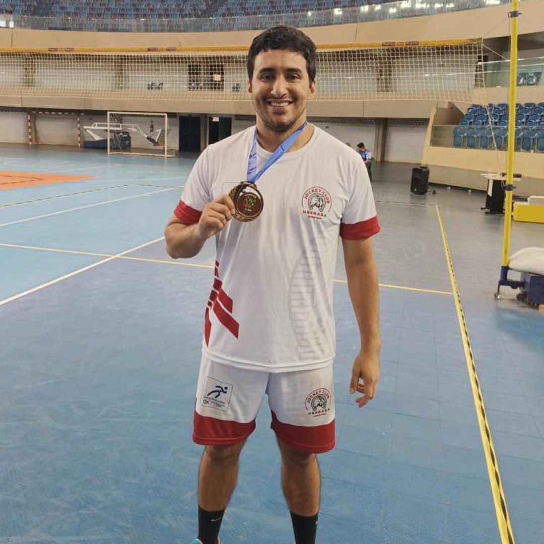 Douglas Ribeiro do Jocky Club é bronze na Copa do Brasil de Peteca - Foto: Divulgação