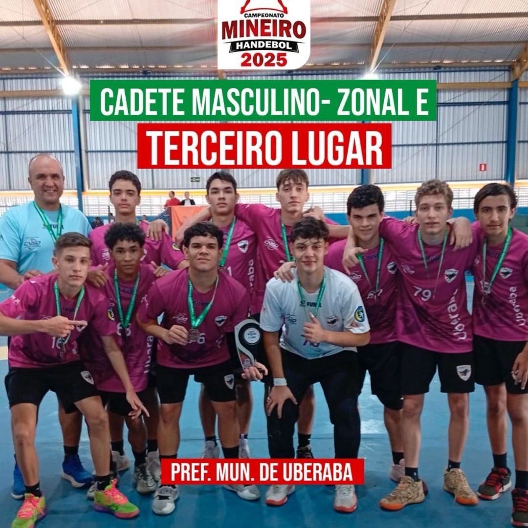 Uberaba fica em terceiro no Mineiro Zonal de Handebol em Varginha
