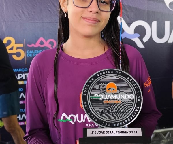 Duda Borges destaque do Desafio Aquamundo de Ubatuba/SP - Foto: Acervo pessoal da atleta