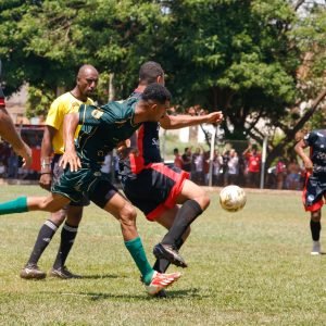 A equipe do AREM (preto e vermelho), recebe no Cocadão o Asa Branca no primeiro duelo das Semifinais do Amadorão A 2025 - Foto: @ativalente
