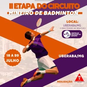 Uberaba recebe a II Etapa do Campeonato Mineiro de Badminton