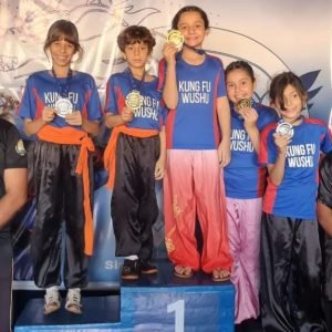 Equipe da Academia Zuihao/Kung Fu/Funel que disputou recentemente  Wushu em Igarapava/SP - Foto:  Professor Shifu Júlio Dias