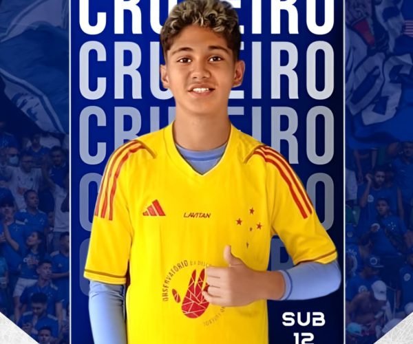 Jovem talento do futebol brasileiro: Cauã Hiron conquista espaço nas categorias de base do Cruzeiro
