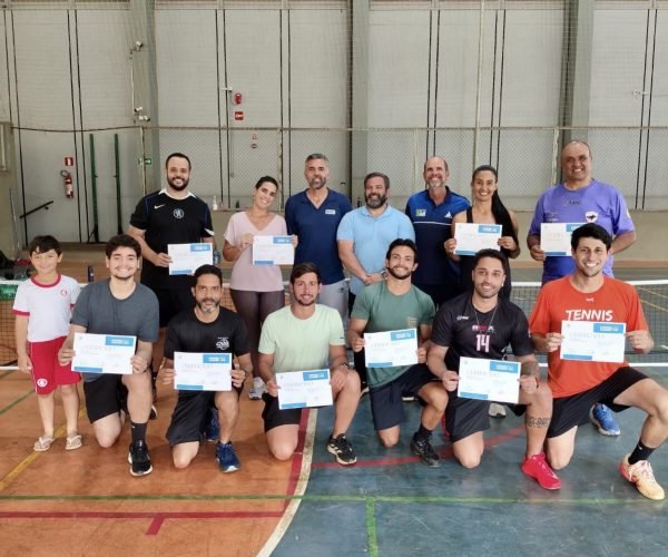 Primeiros Professores credenciados para divulgarem o Pickleball em Uberaba - Foto: Divulgação