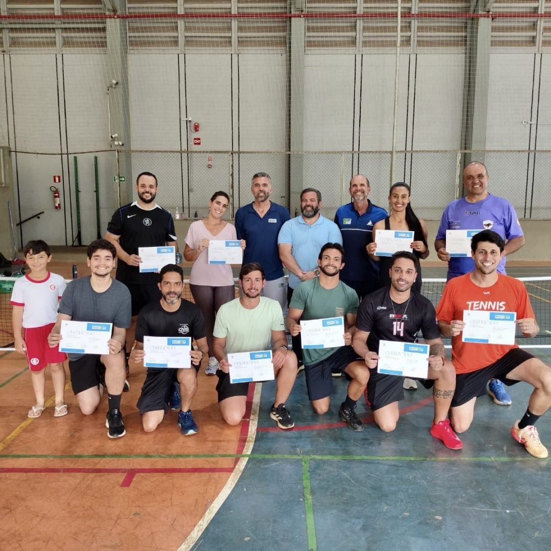Primeiros Professores credenciados para divulgarem o Pickleball em Uberaba - Foto: Divulgação
