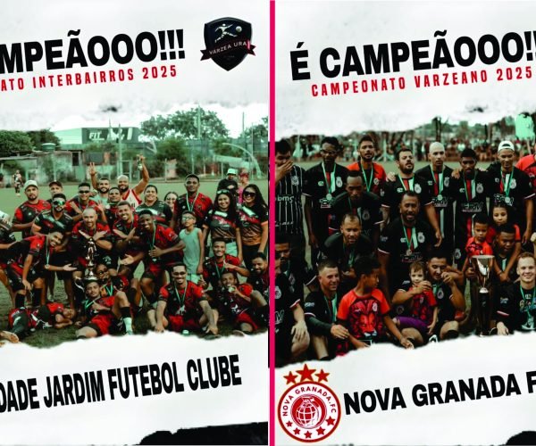 Cidade Jardim e Nova Granada dominam finais e levantam taças em Uberaba