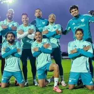 Jogadores do Cruzeiro em treino nos EUA - Foto: Gustavo Aleixo/Reprodução Redes Social X/Gabigol