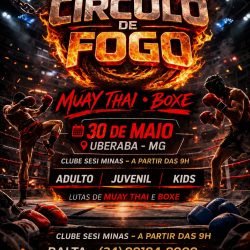 Círculo de Fogo promete agitar Uberaba com grandes lutas de Muay Thai e Boxe