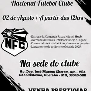 Nacional Futebol Clube Celebra 81 Anos com Evento Especial e Novidades para 2025