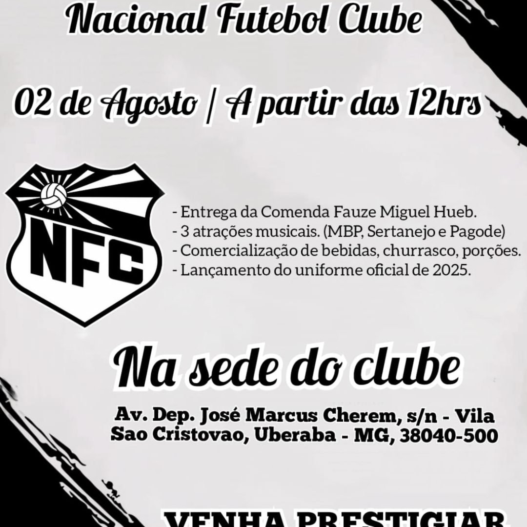 Nacional Futebol Clube Celebra 81 Anos com Evento Especial e Novidades para 2025