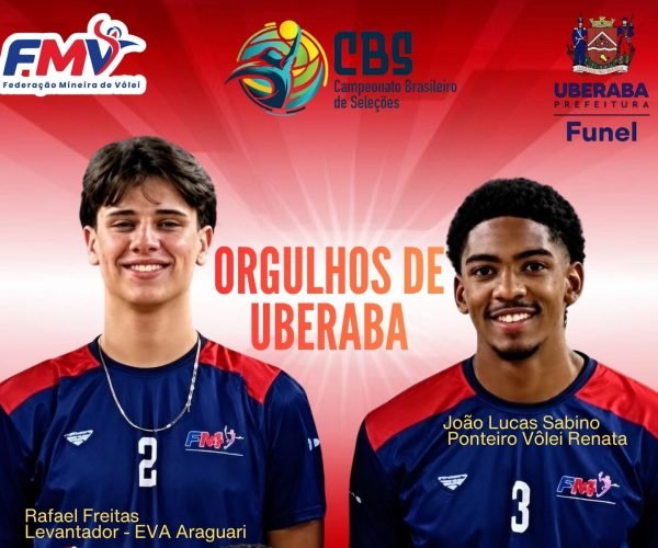 Atletas Funel na Seleção Mineira de Vôlei