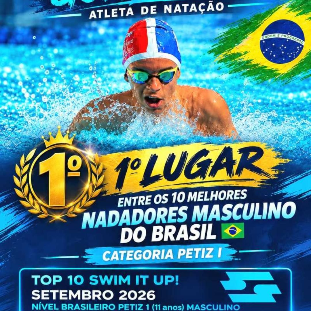 Enzo Souza Gonçalves conquista resultados expressivos e se destaca na natação em 2026