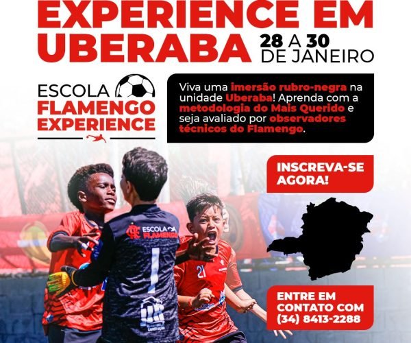 Flamengo Experience chega a Uberaba com metodologia oficial e nomes históricos do clube