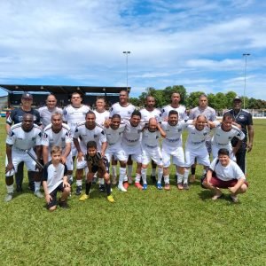 Equipe de Veteranos do Nacional Futebol Clube que venceu a Seleção de Craques na cidade de Miguelópolis/SP - Foto: Divulgação