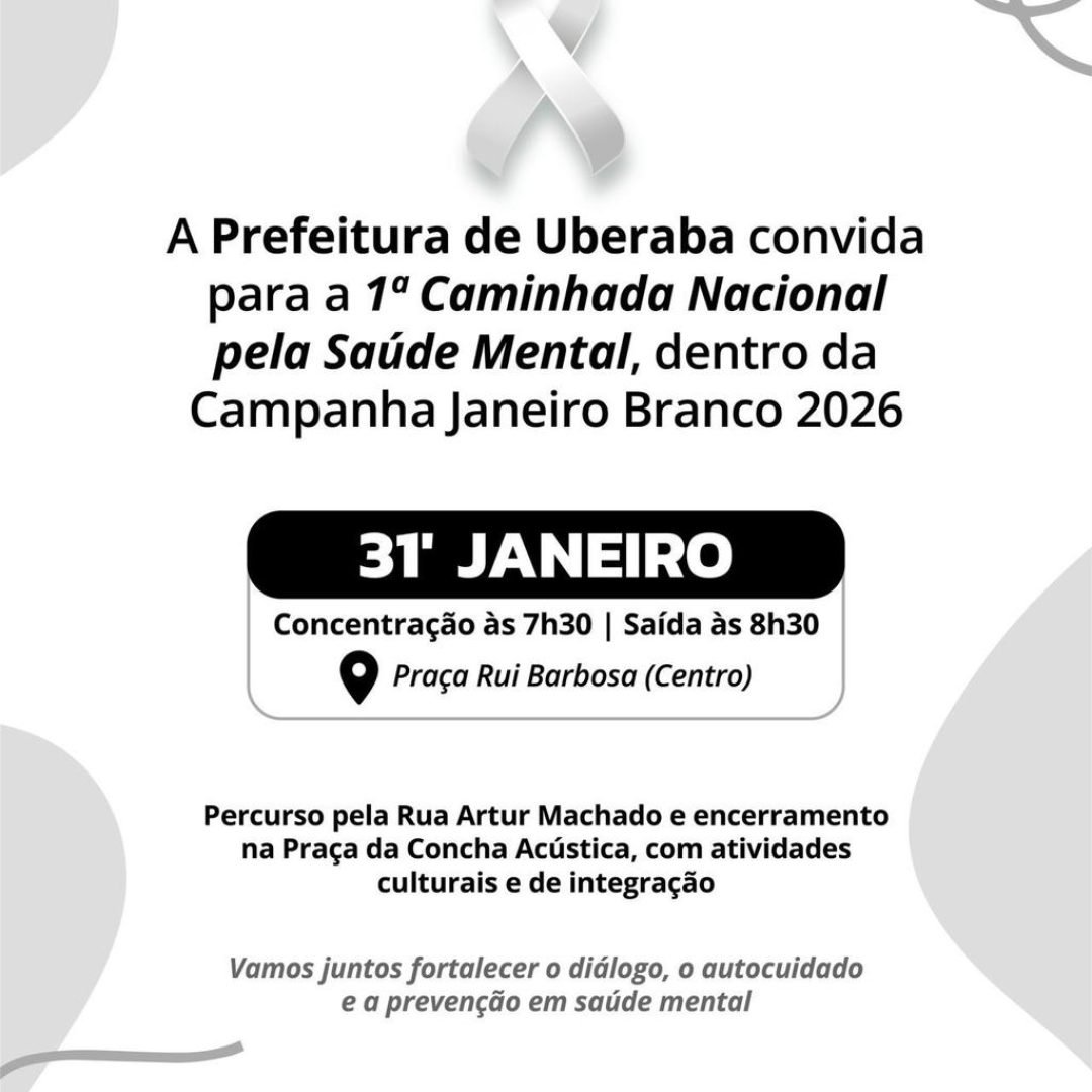 Janeiro Branco – Caminhada pela Saúde Emocional